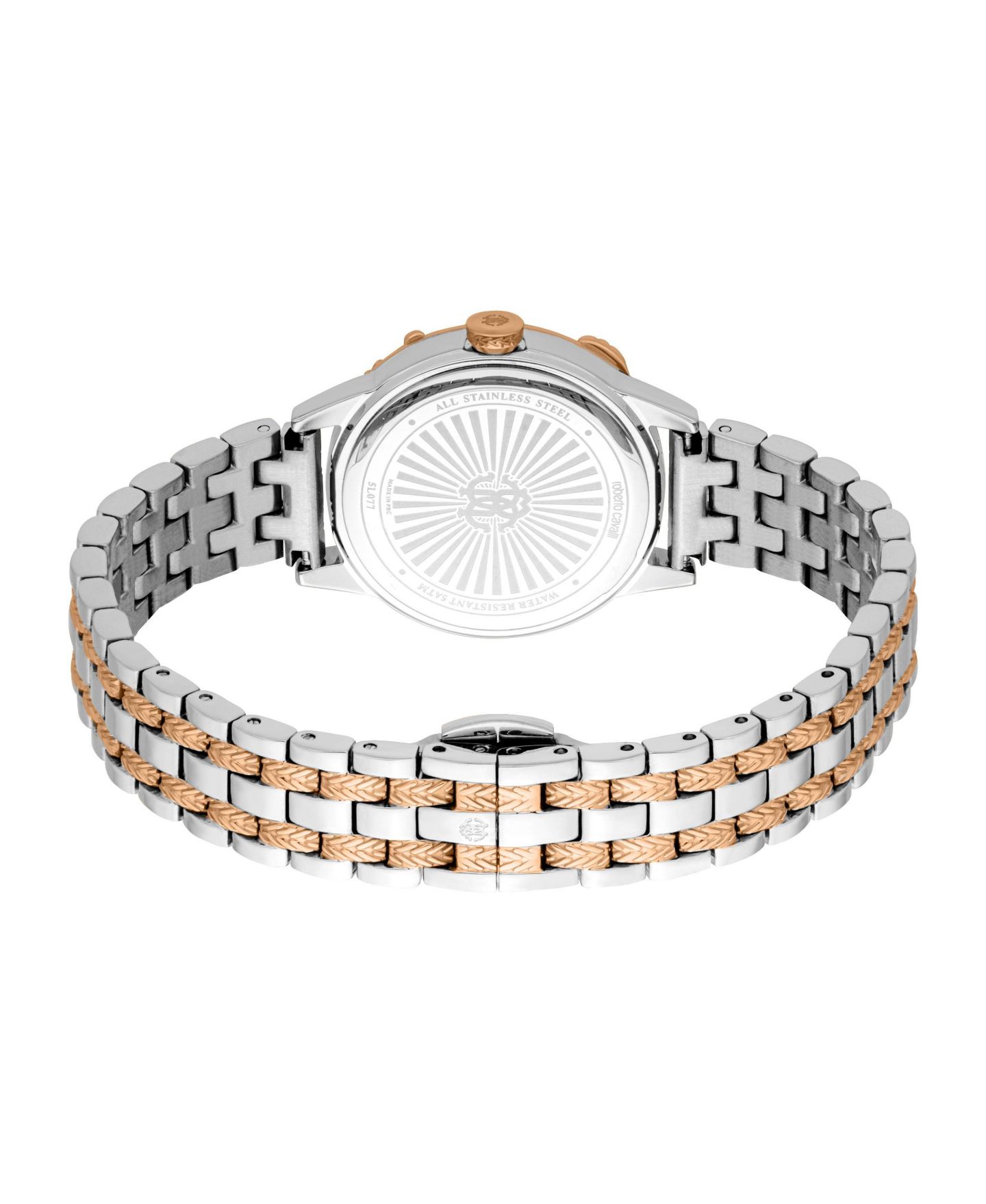 Женские часы Roberto Cavalli Core Quartz Two Tone Stainless Steel Bracelet Watch, цвет: Серебряный — фото 2