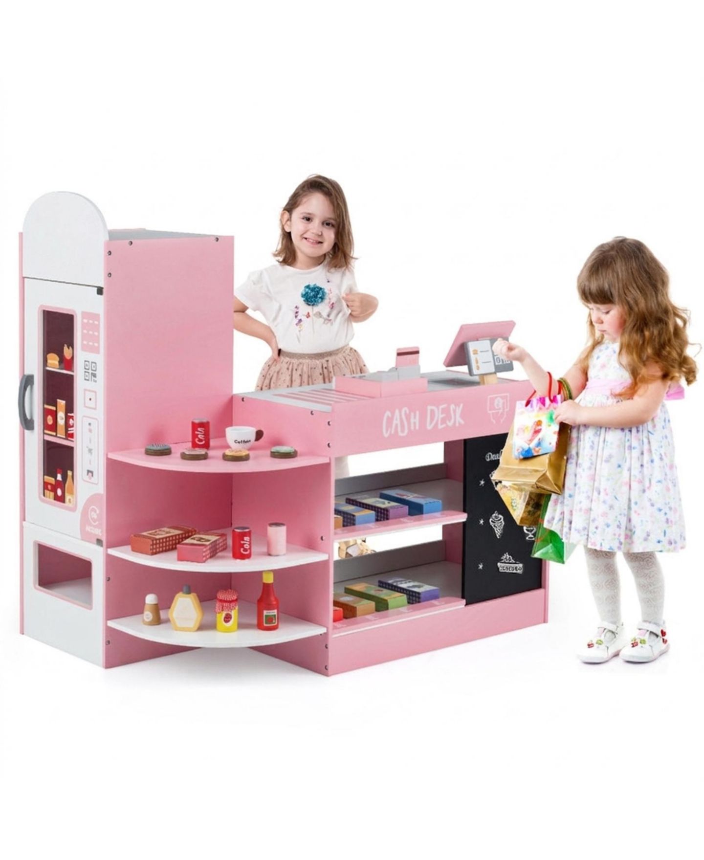 Детский игровой набор SUGIFT Kids Grocery Store Playset with Cash Register and Pos Machine, цвет: Серый — фото 2