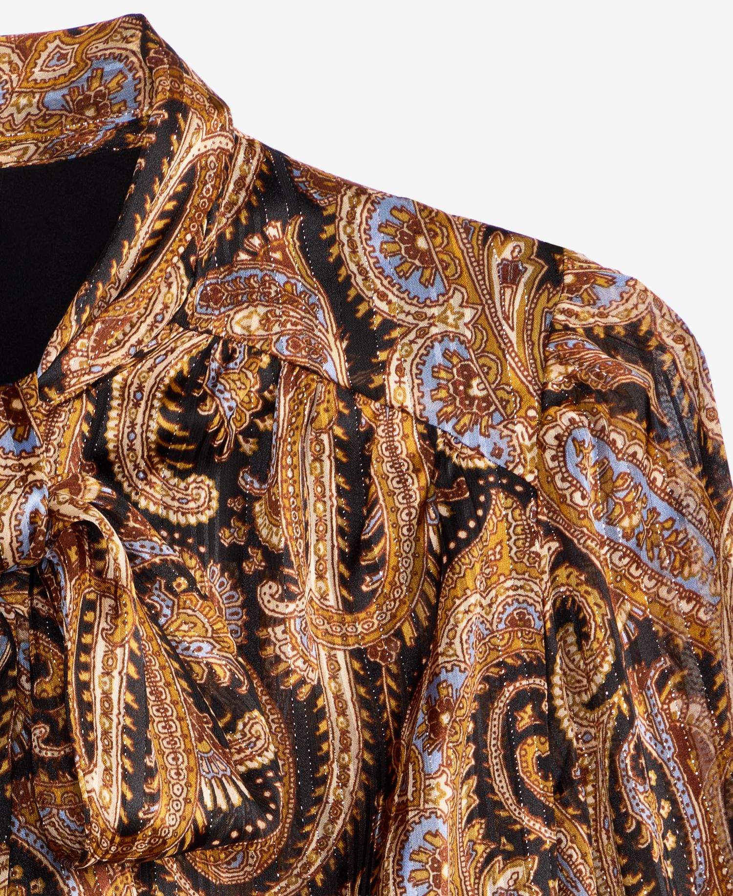 Women's Tie-Neck Long-Sleeve Blouse