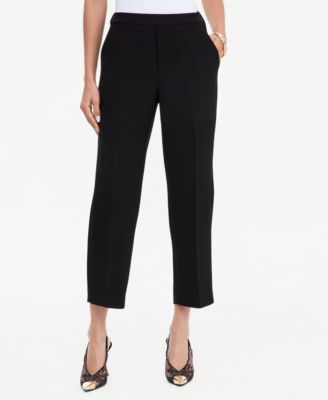 Women's Pull-On Cropped Elastic-Waist Pants