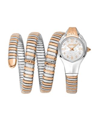 Women's Reptilia Quartz Two Tone Stainless Steel Bracelet Watch