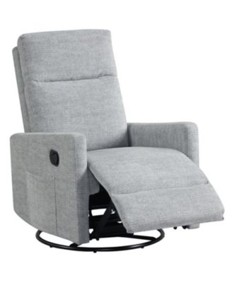 360degree(s) Swivel Rocking Nursery Recliner Armchair with Cushioned Back