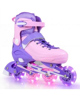 Light-Up Aluminum Adjustable Inline Skates, Ages 9-14