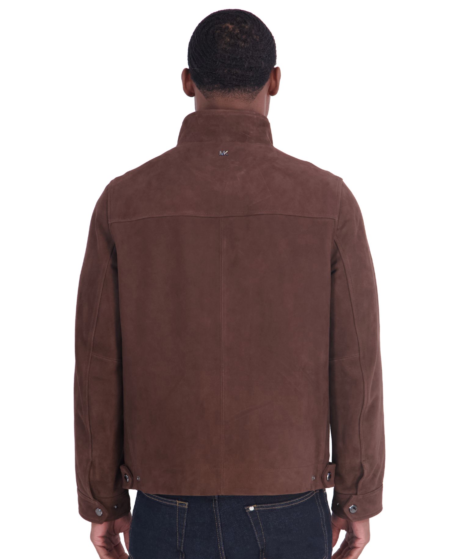 Men's Suede Stand Collar Hipster Jacket