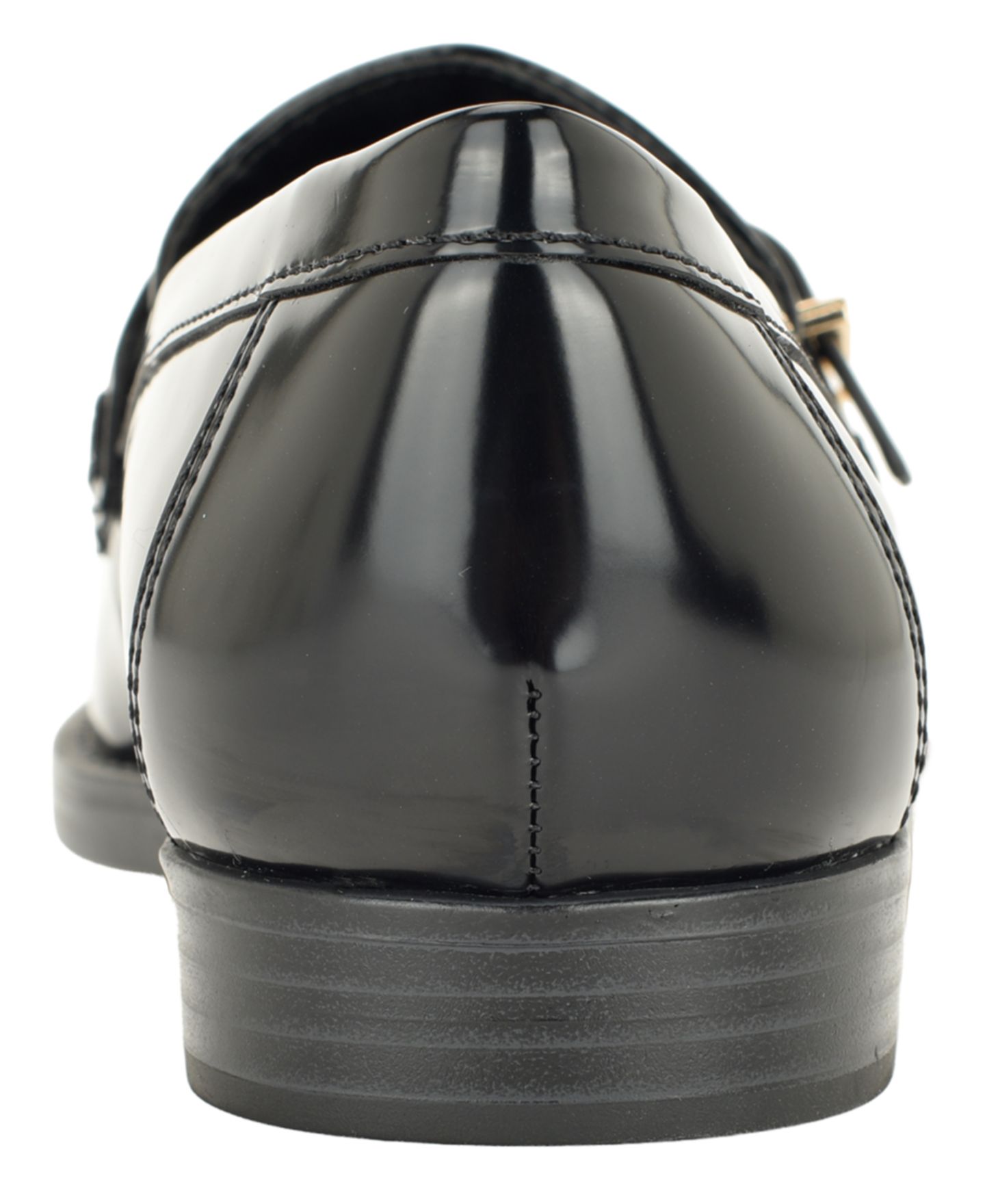 Женские туфли Tommy Hilfiger Maxline Charm Buckle Strap Slip-On Dress Loafers, цвет: Чёрный лаковый — фото 3