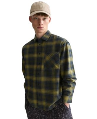 Men's Flannel Checked Regular-Fit Shirt