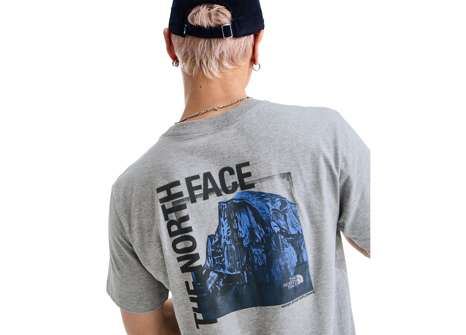 Men's Half Dome Photo Regular-Fit Graphic T-Shirt