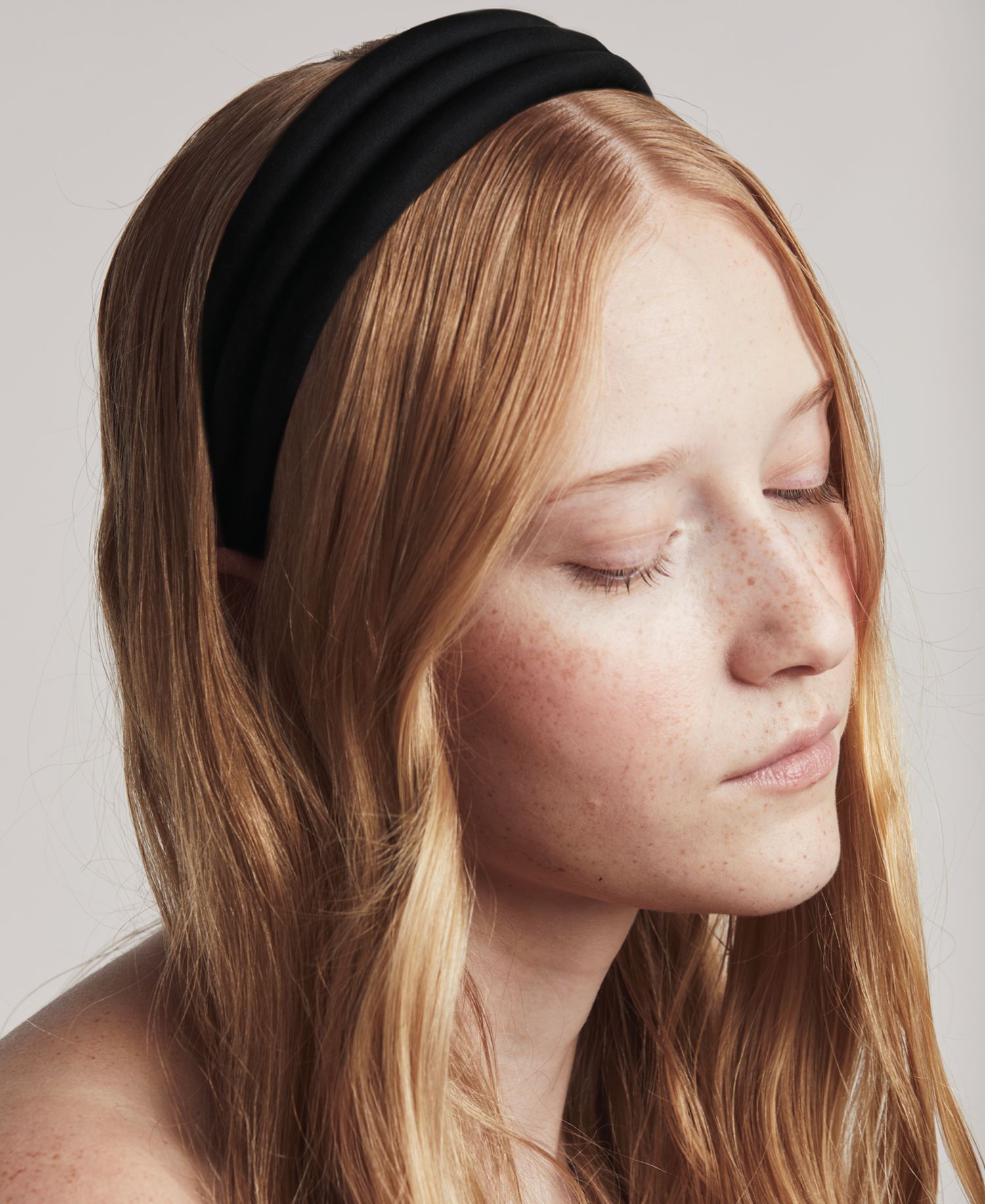 Women's Michelle Triple Piped Quilted Satin Sculptural Headband
