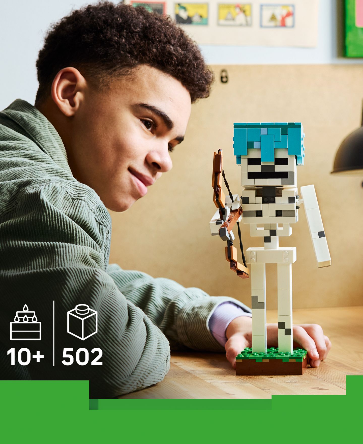 Детские конструкторы LEGO® Minecraft The Skeleton Building Toy 21594, 502 Pieces — фото 3
