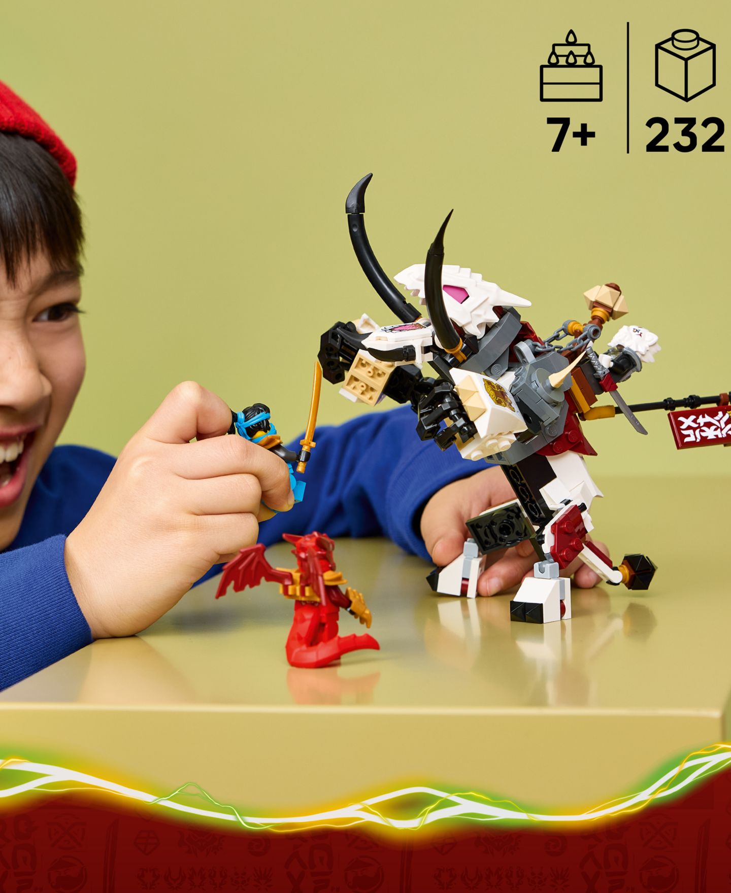 Детские конструкторы LEGO® Ninjago Zilvar and Grimtak the Dragon Beast 71863, 232 Pieces — фото 4