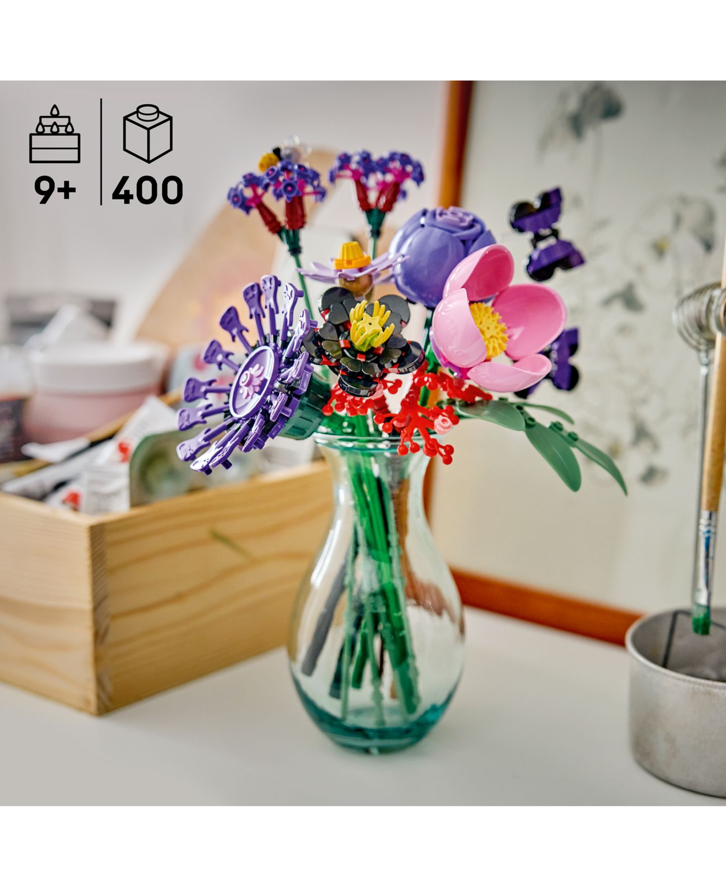 Детские конструкторы LEGO® Botanicals Editions Olivia Rodrigo’s Flower Bouquet 11507, 400 Pieces — фото 3