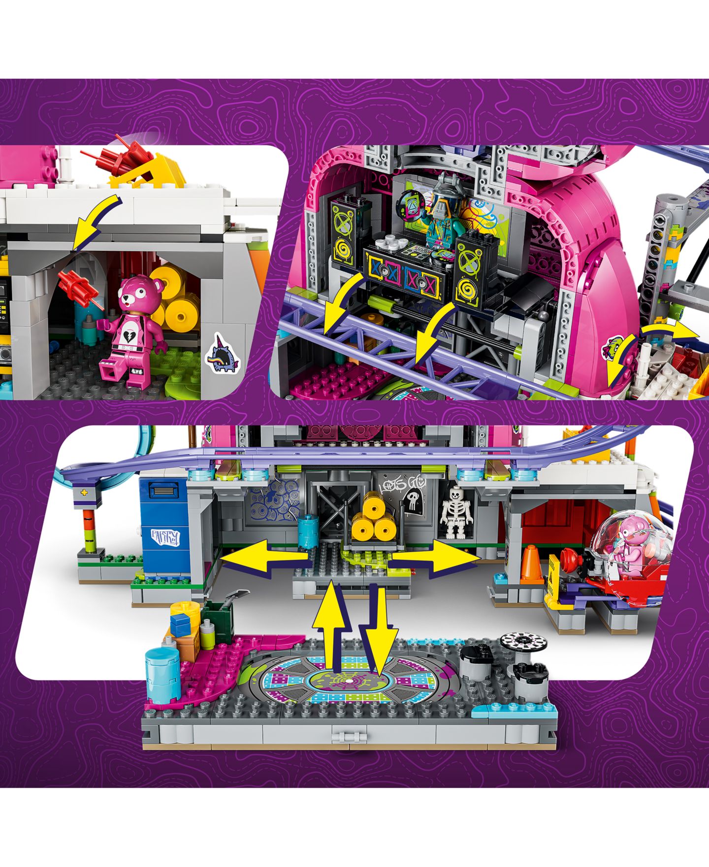 Детские конструкторы LEGO® Fortnite Rave Cave Building Toy 77082, 1963 Pieces — фото 6