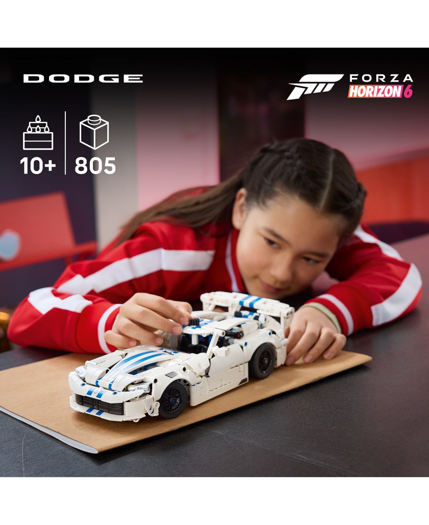 Детские конструкторы LEGO® Technic Dodge Viper GTS-R Sports Car 42234, 805 Pieces — фото 2