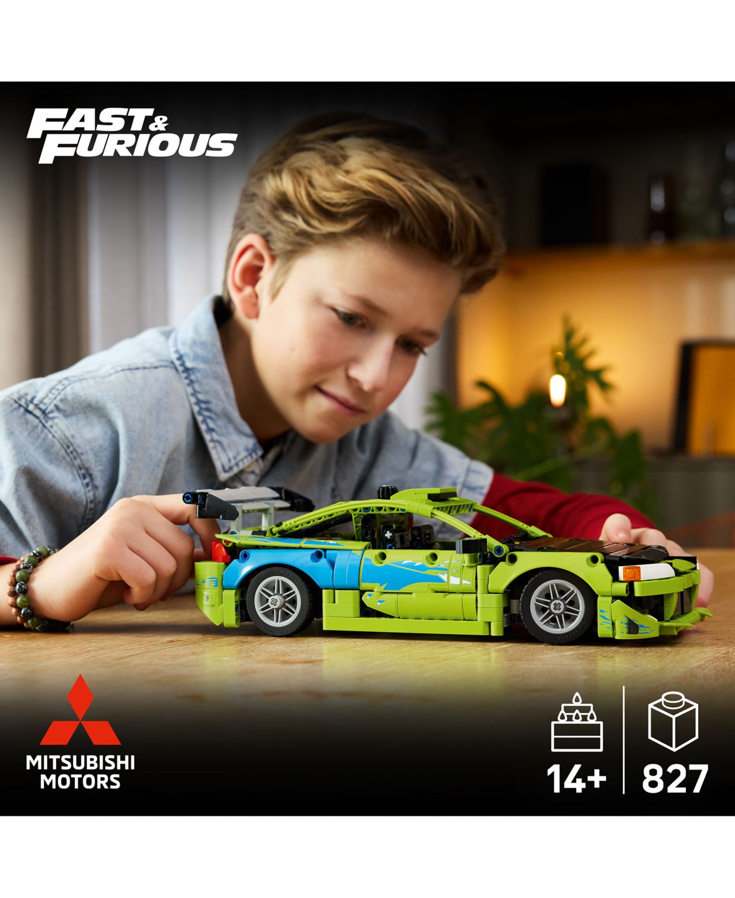 Детские конструкторы LEGO® Technic Fast and Furious Mitsubishi Eclipse Car 42229, 827 Pieces — фото 2