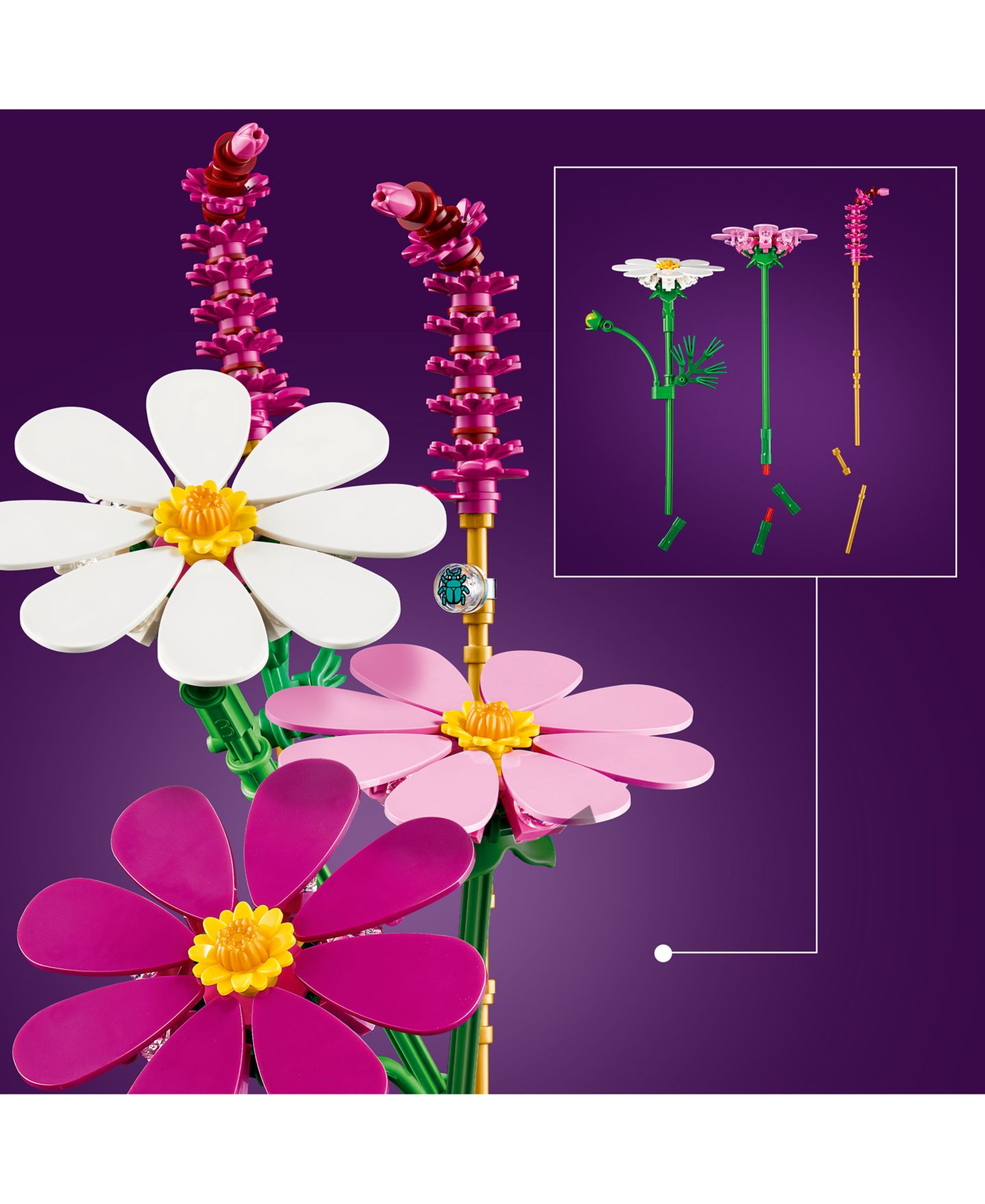 Детские конструкторы LEGO® Botanicals Cosmos Flowers 11514, 171 Pieces — фото 2
