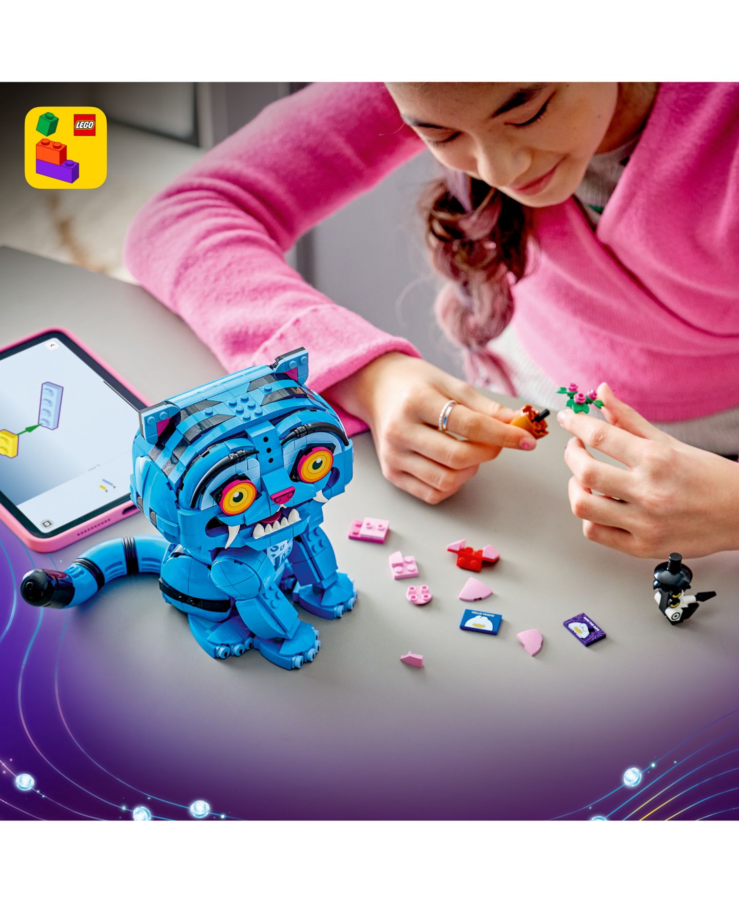 Детские конструкторы LEGO® KPop Demon Hunters Derpy Tiger and Sussie Bird 72537, 825 Pieces — фото 7
