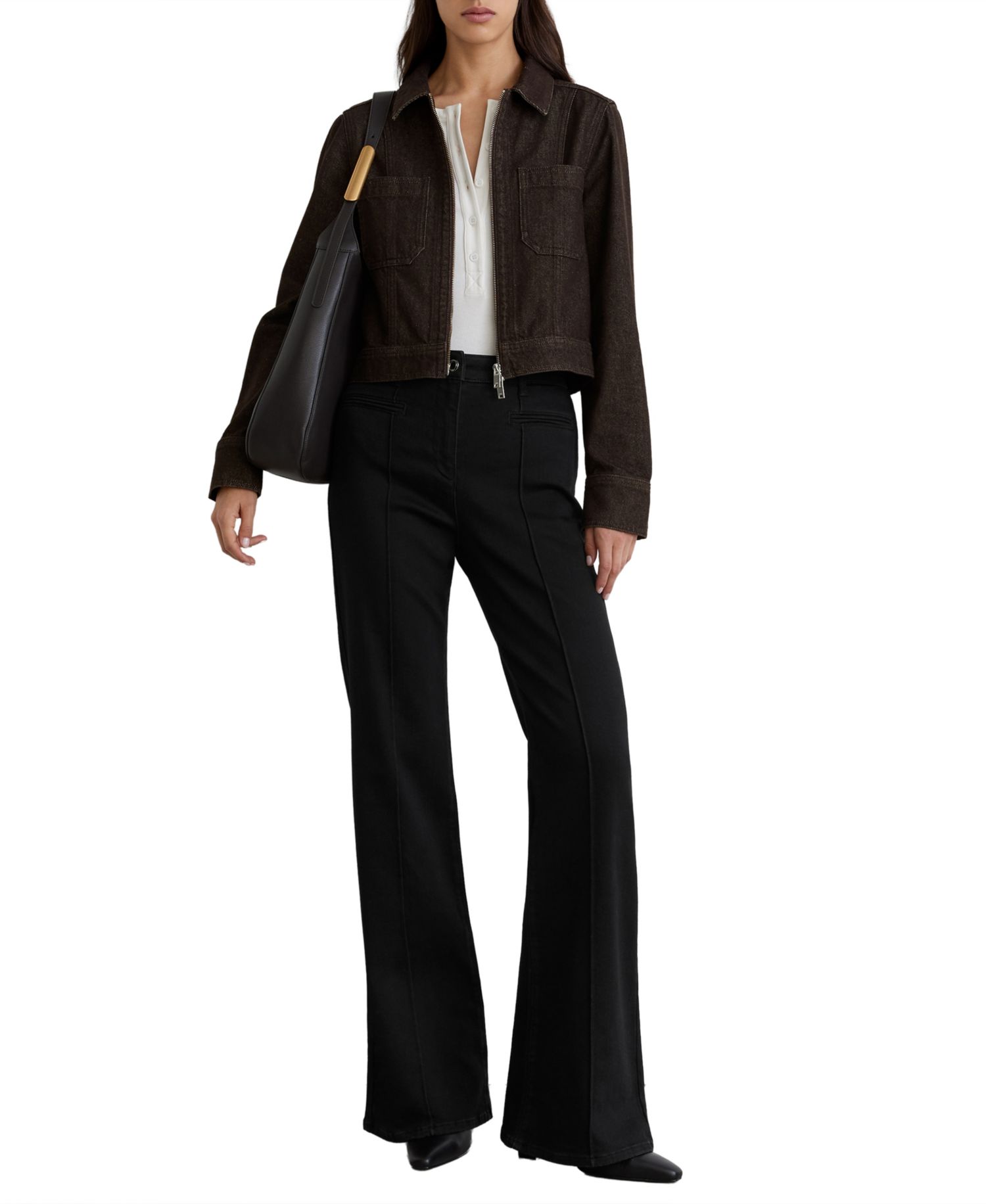 Women's Lotta Cropped Denim Zip-Through Jacket