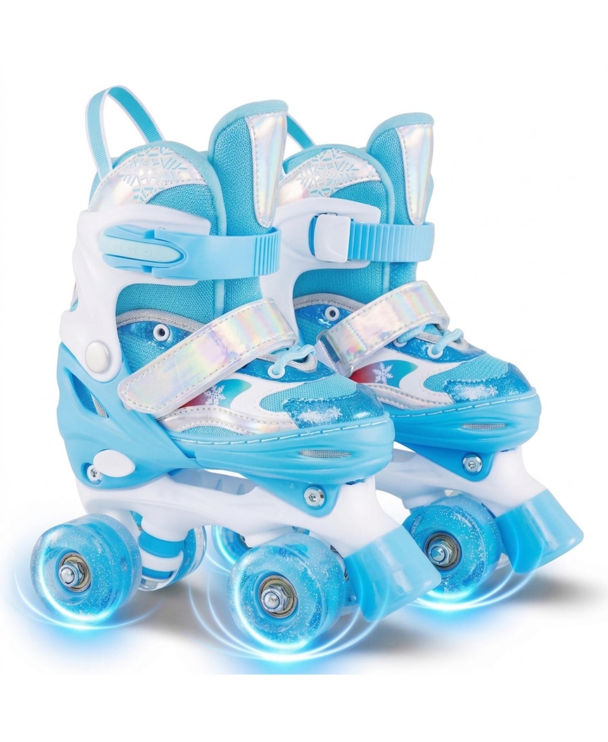 Sugift Kids Adjustable Roller Skates 4 Sizes with Light-up Wheels for Toddler