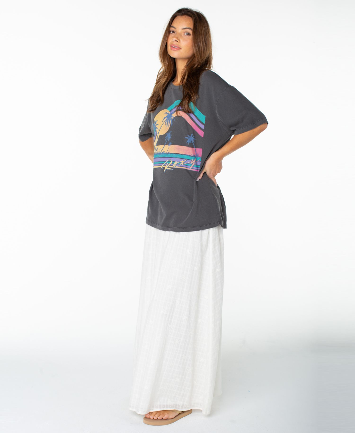 Women's Heatwave Graphic Oversized Drop-Shoulder T-Shirt