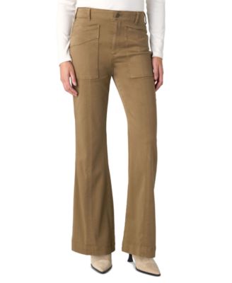 Petite Hannah Flare With Mini Patch Pockets High-Waist Pants