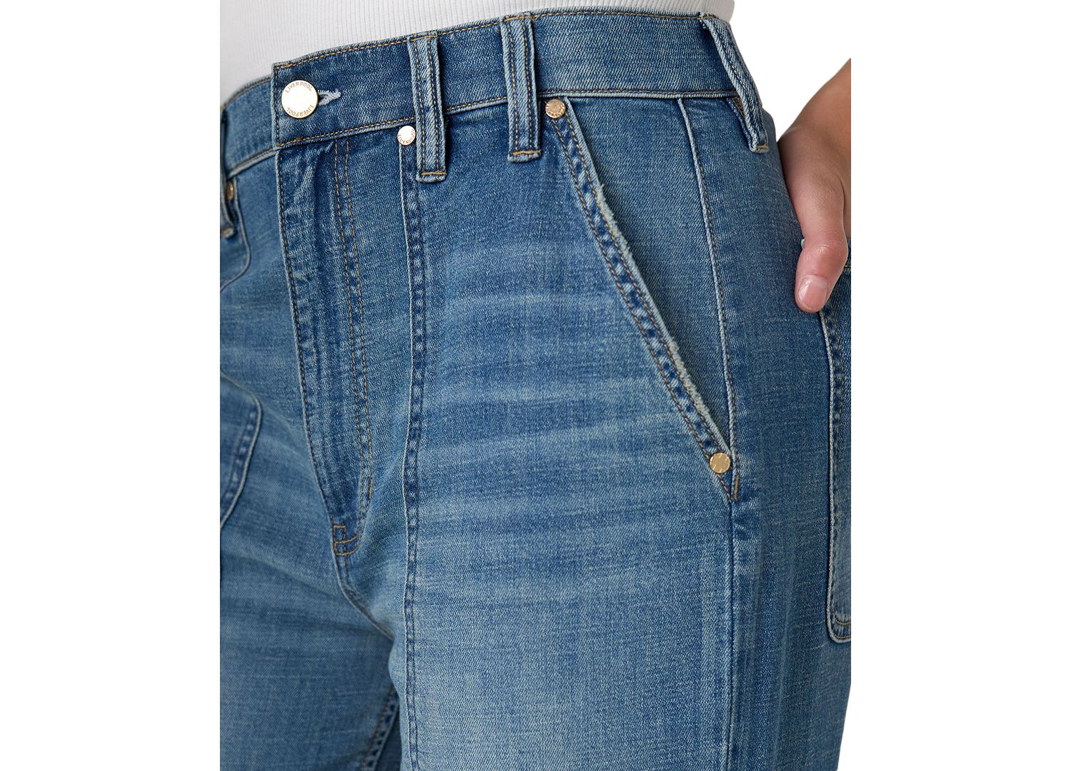 Petite High-Waisted Straight-Leg Relaxed Jeans