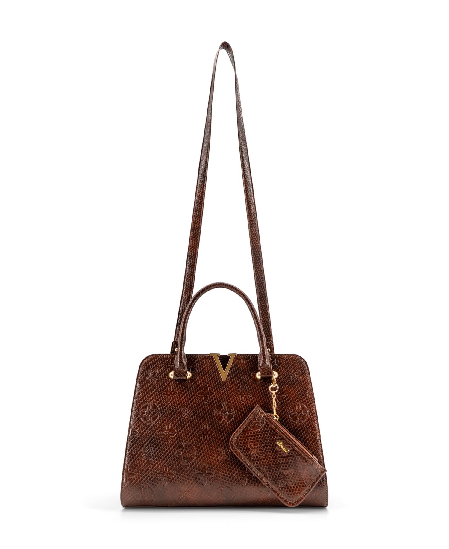 Nyla Structured Medium Satchel Handbag