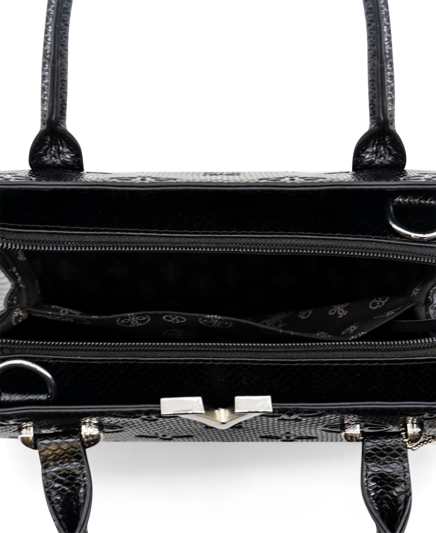 Женская сумка LIKE DREAMS Alessia Top Handle Medium Satchel Handbag, цвет: Чёрный — фото 4
