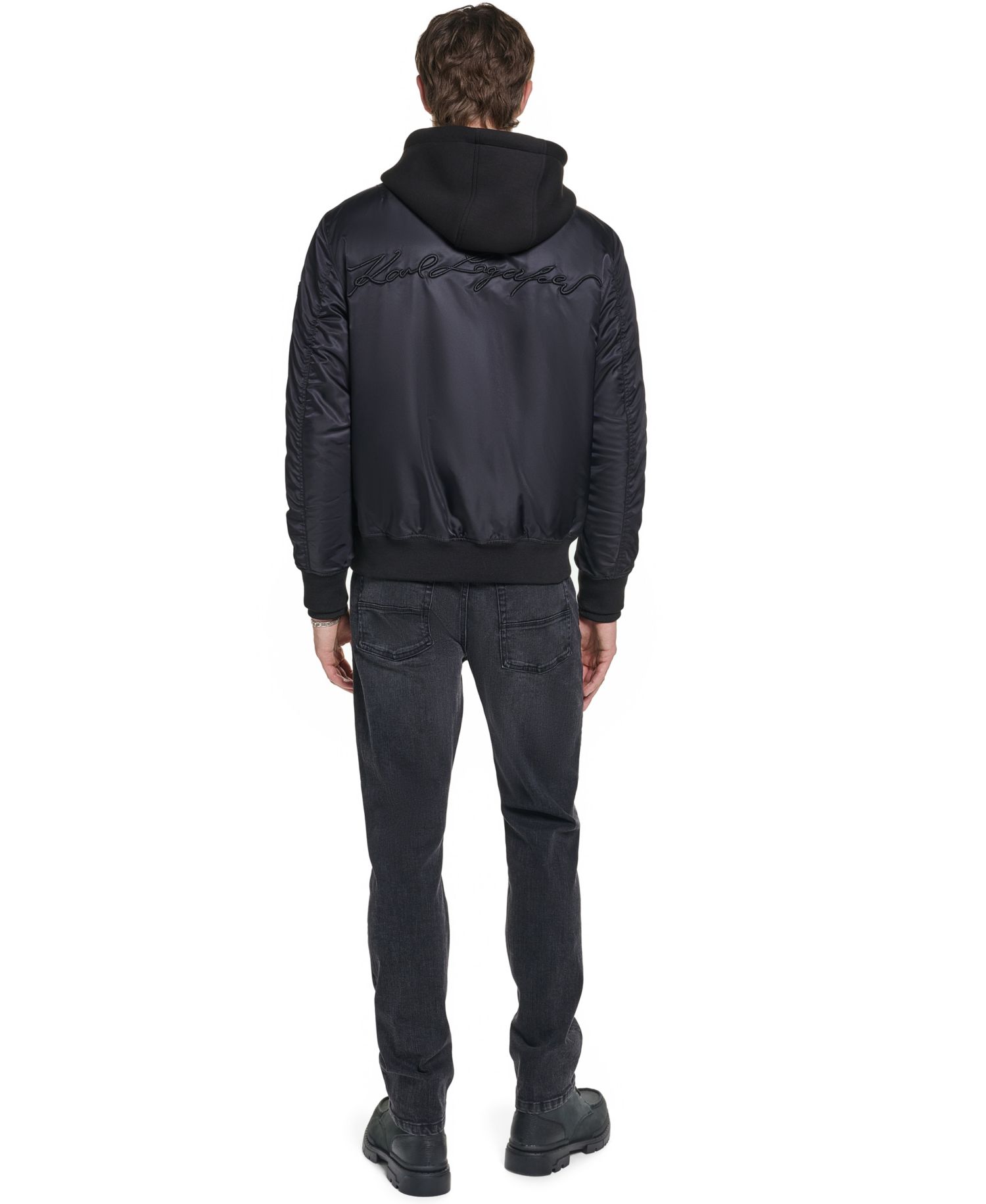 Men's Signature Hooded Bomber Jacket