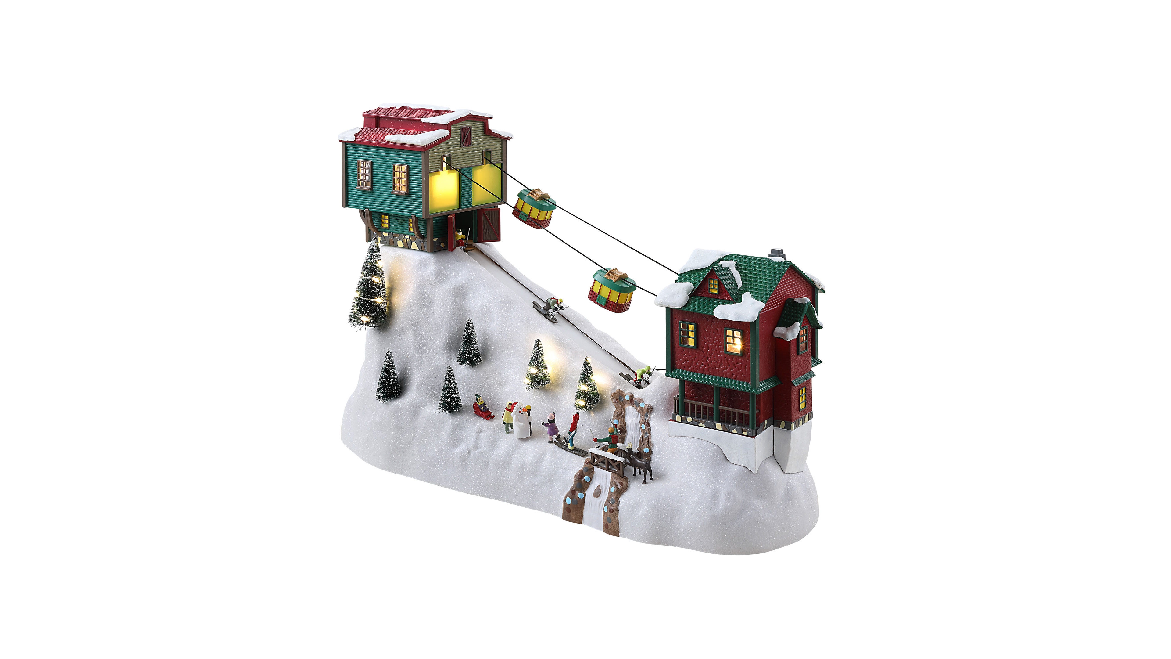Mr. Christmas Winter Wonderland 16" Cable Cars