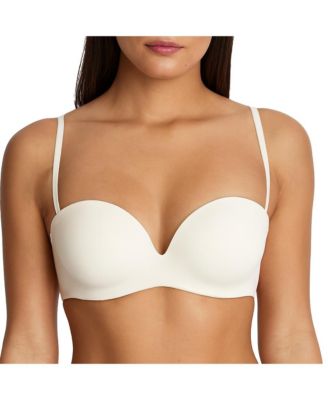 Women's Strapless Convertible Bra True Solutions Light Weight Microfiber Basics