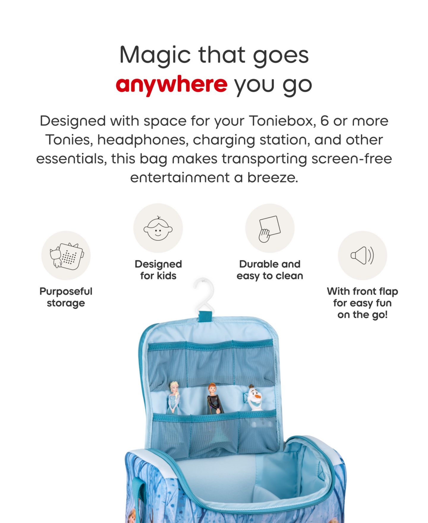 Сумка для хранения Tonies Listen Play Bag Disney Frozen для фигурок — фото 8