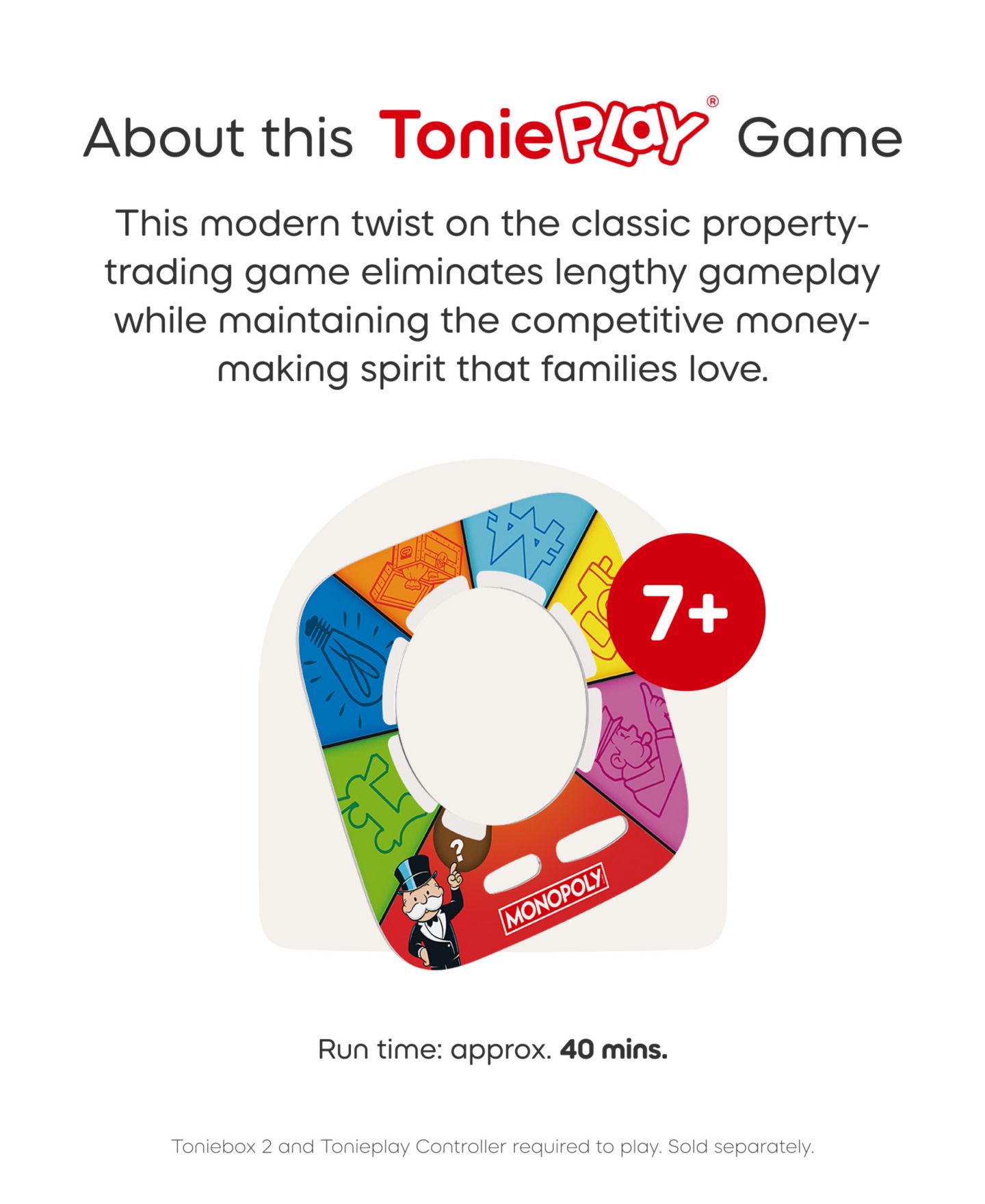 Детская настольная игра Tonies Tonieplay Monopoly Real Estate Rush Problem-Solving Board Game, Ages 7+ — фото 6