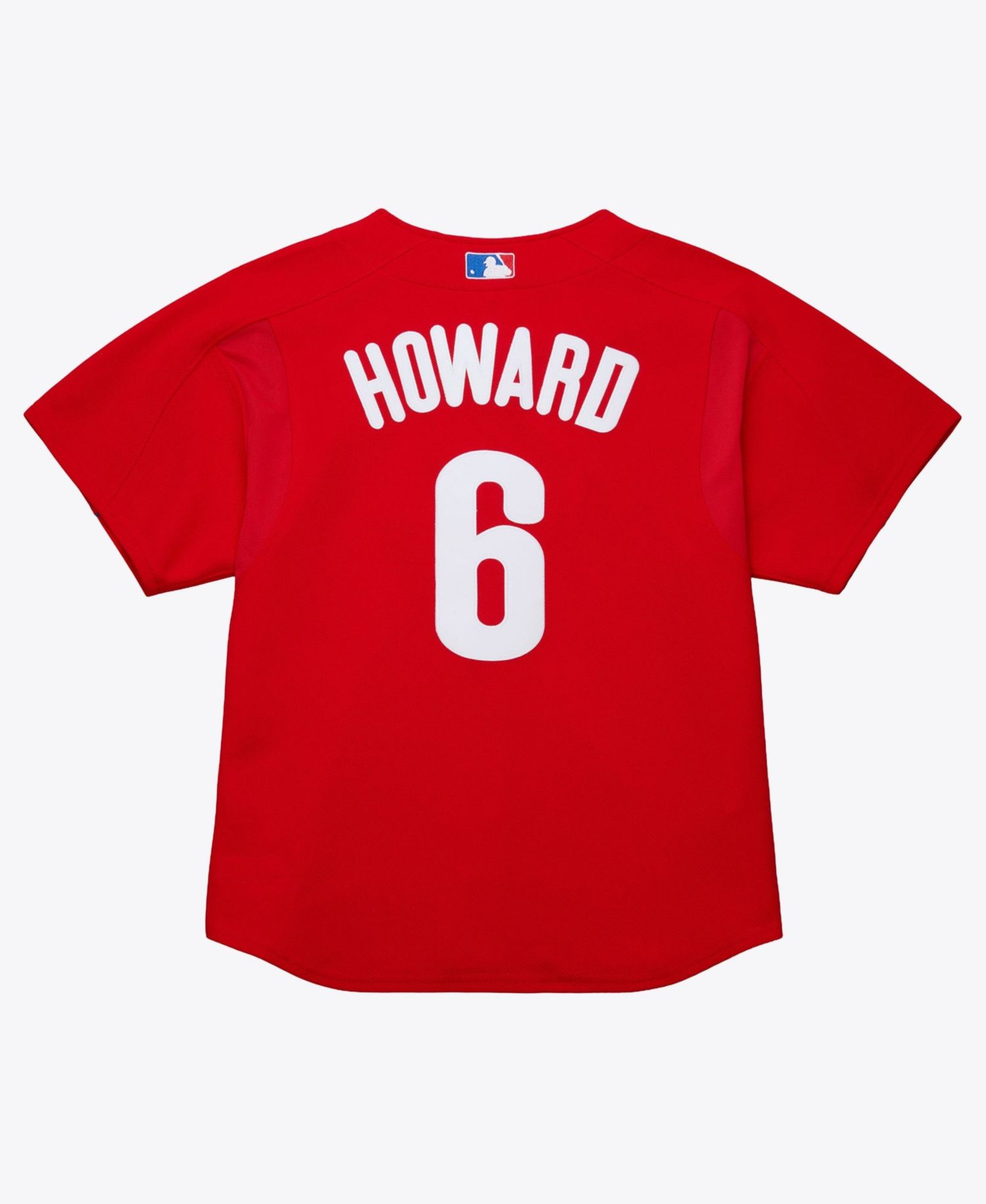 Men's Ryan Howard Red Philadelphia Phillies Big & Tall Cooperstown Mesh Batting Practice Jersey