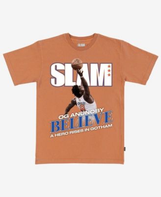 Men's and Women's OG Anunoby Orange New York Knicks Cover Player Graphic T-Shirt