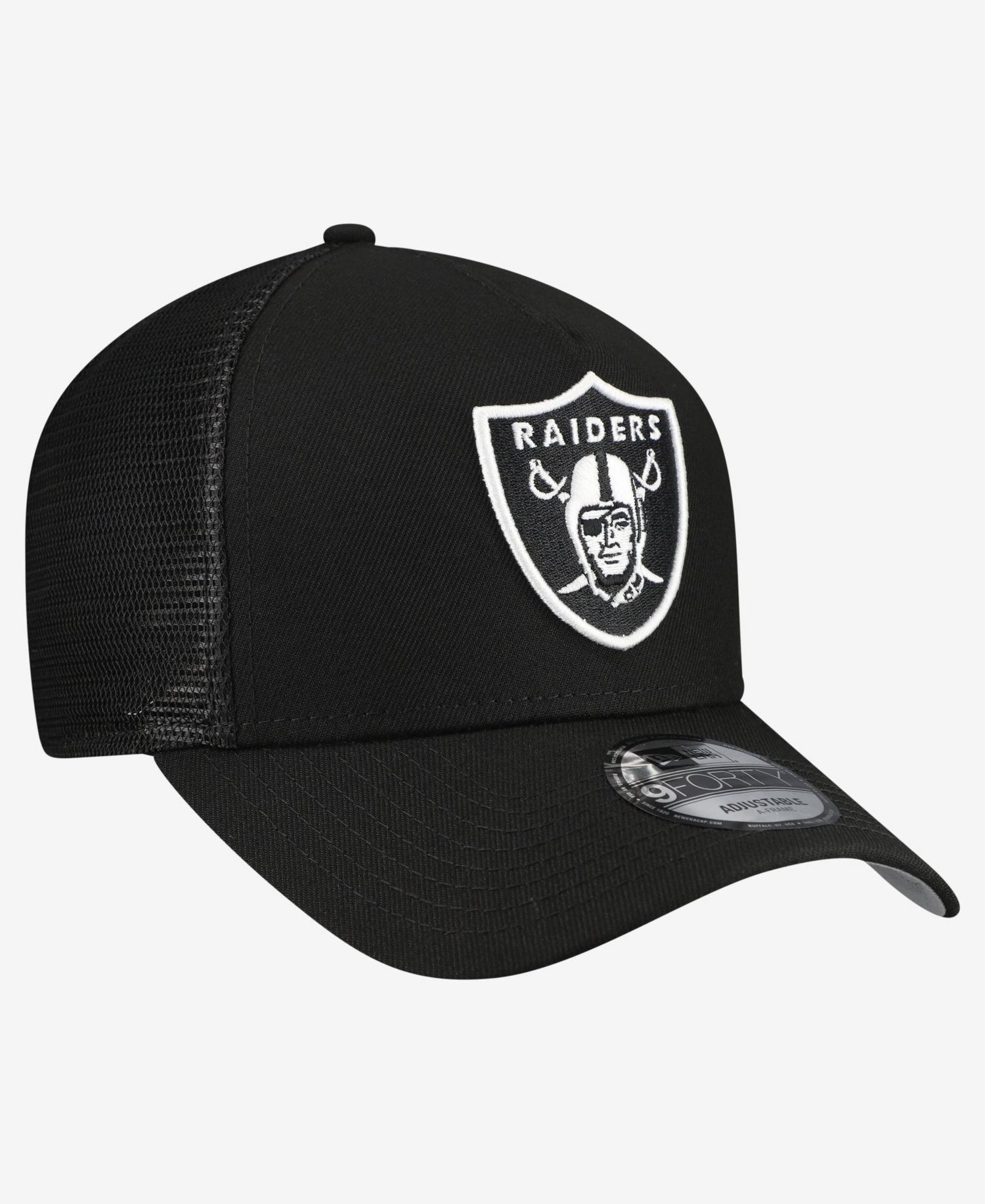 Men's Black Las Vegas Raiders City Script 9FORTY A-Frame Adjustable Hat