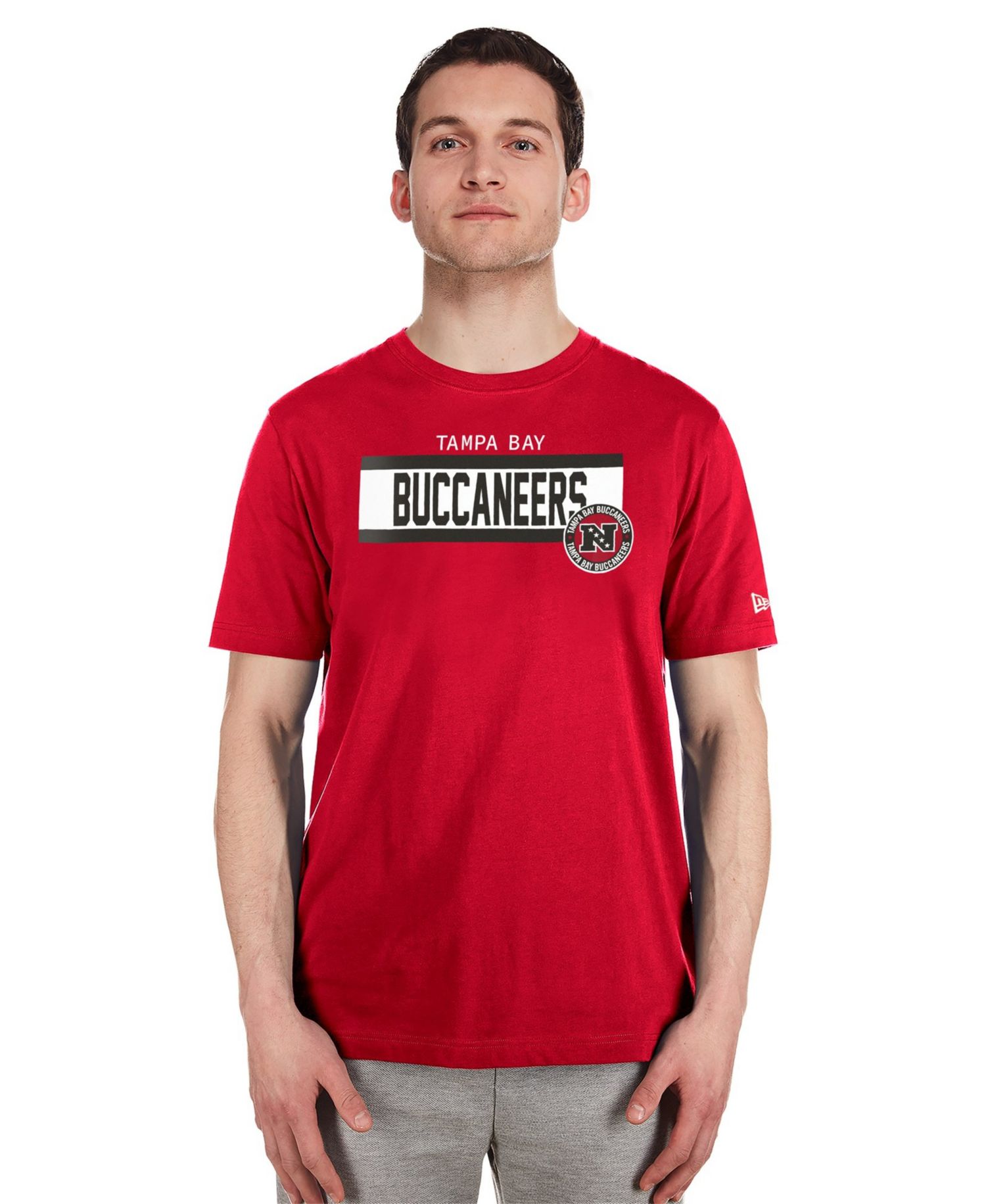 Men's Red Tampa Bay Buccaneers 3rd Down High Density Print T-Shirt