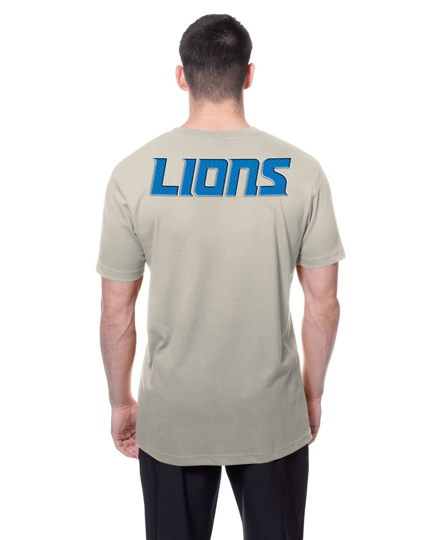 Мужская футболка New Era Light Beige Detroit Lions Multi Patch — фото 2