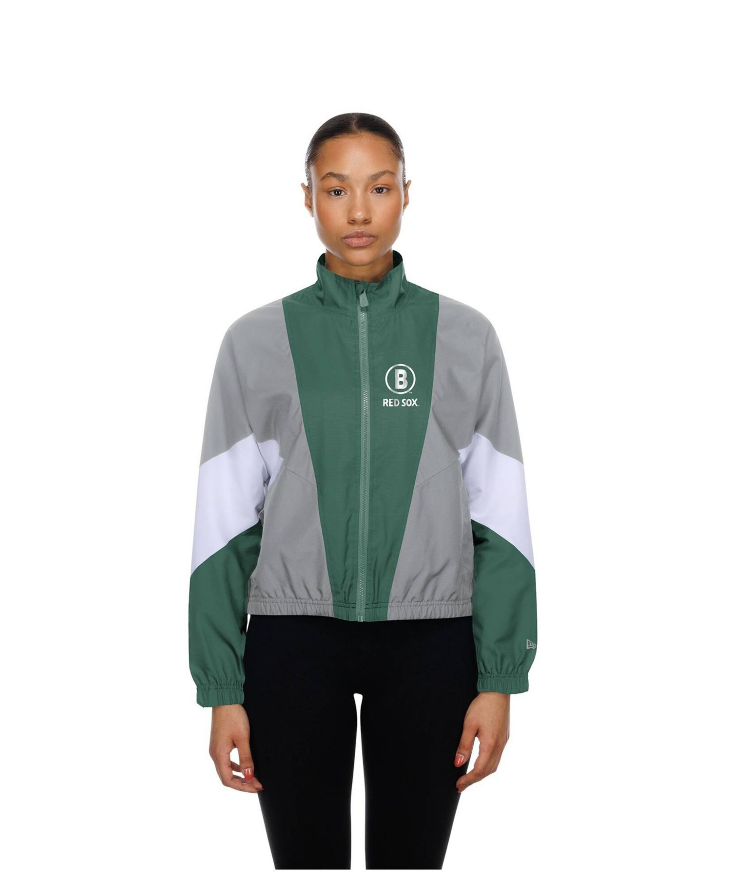 Women's Boston Red Sox Leisure City Connect Color Block Full-Zip Windbreaker
