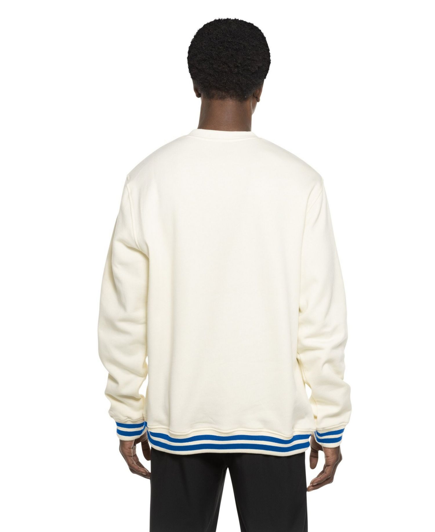 Men's White Chicago Cubs Throwback Sweatshirt