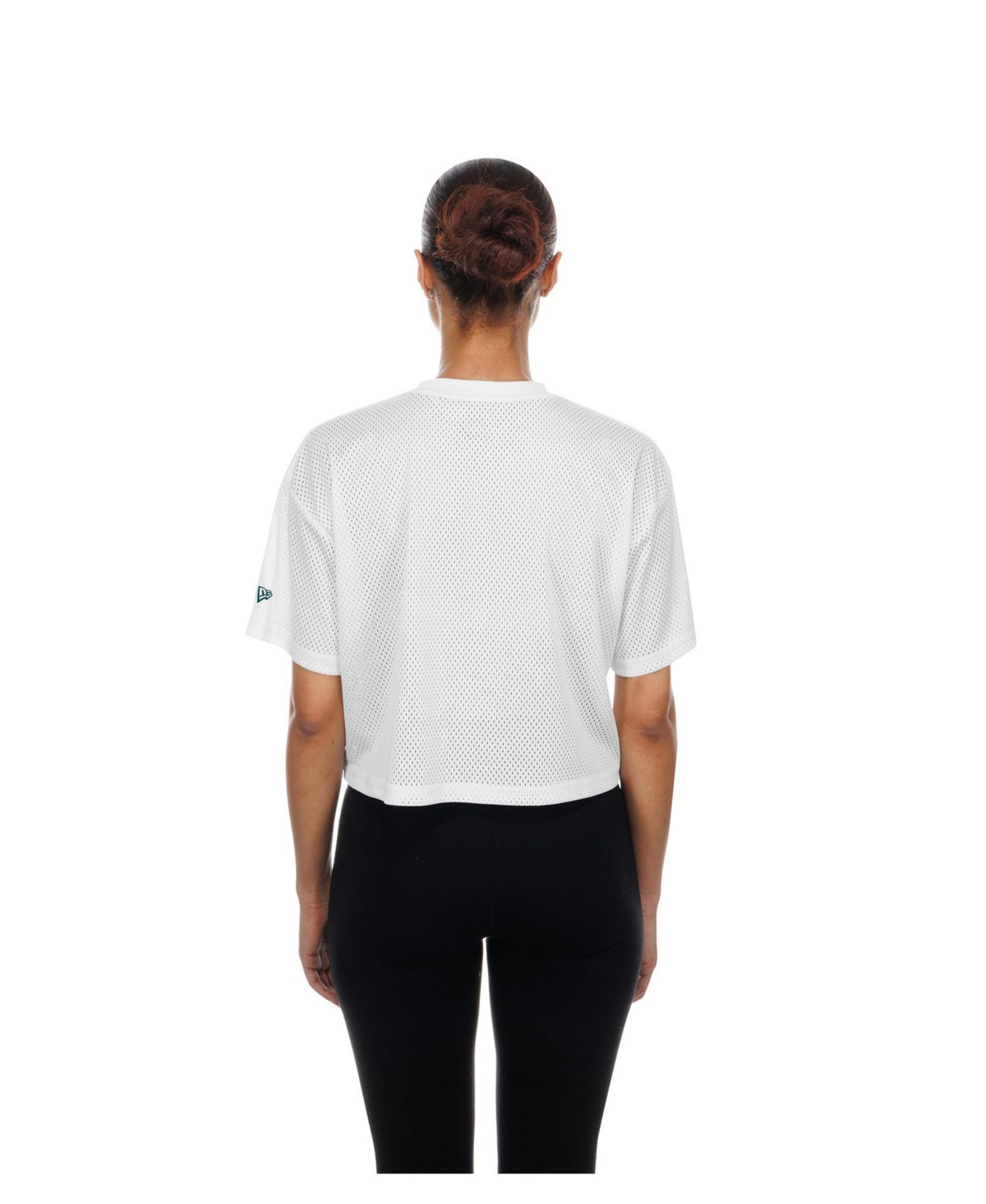 Women's Philadelphia Eagles Mesh Cropped T-Shirt