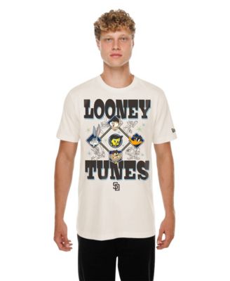 Men's and Women's Cream San Diego Padres Looney Tunes T-Shirt