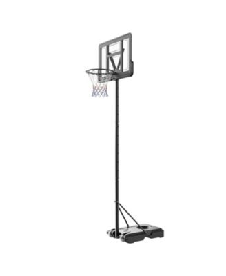 Portable Basketball Hoop 4-10 ft Adjustable Height Backboard System with Wheels and Base