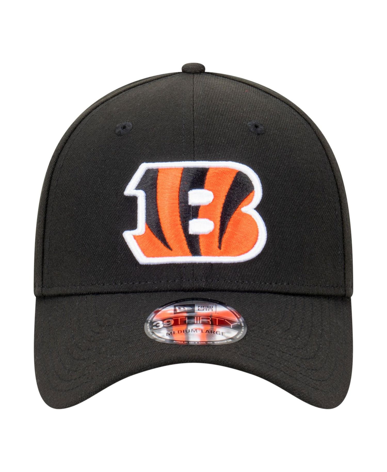 Men's Black Cincinnati Bengals Core Team 39THIRTY Flex Hat