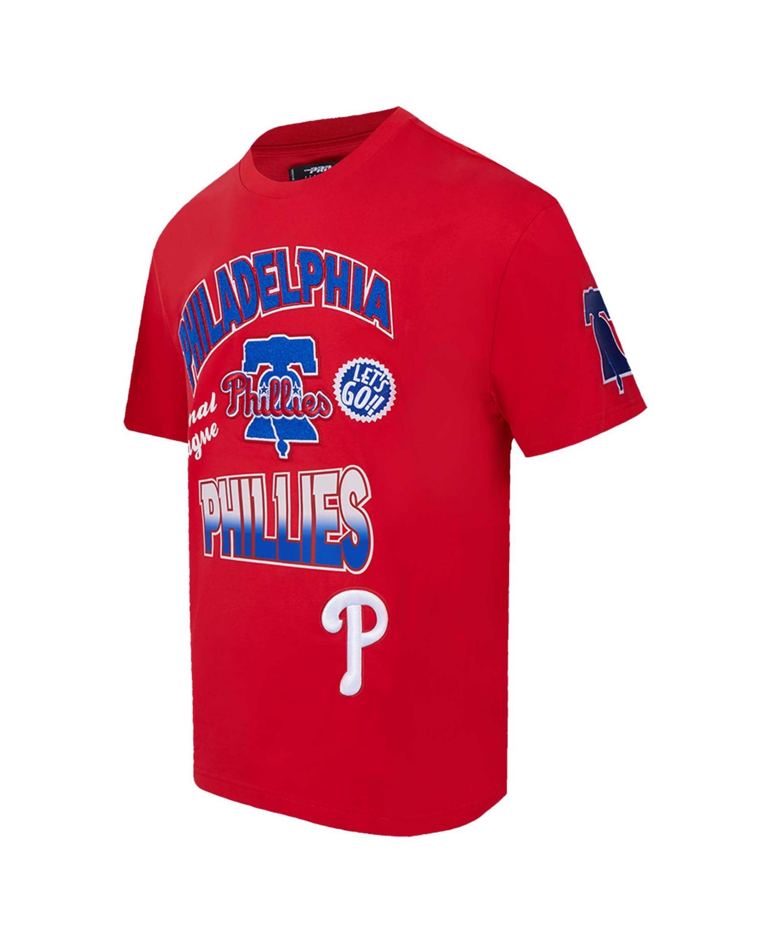 Men's Red Philadelphia Phillies Turn It Up Dropped Shoulder T-Shirt