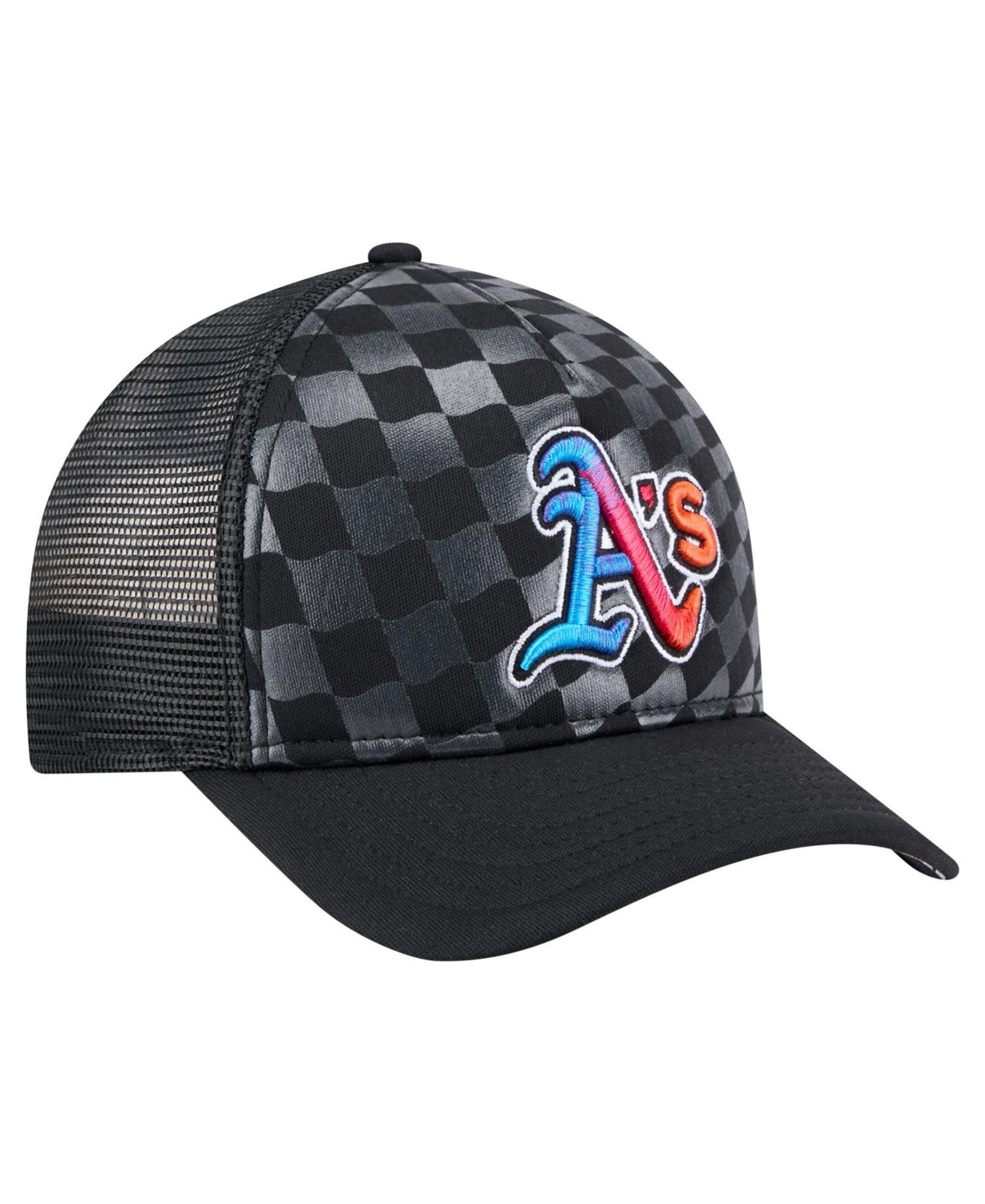 Men's Black Athletics Gradient 9FORTY A-Frame M-Crown Trucker Adjustable Hat
