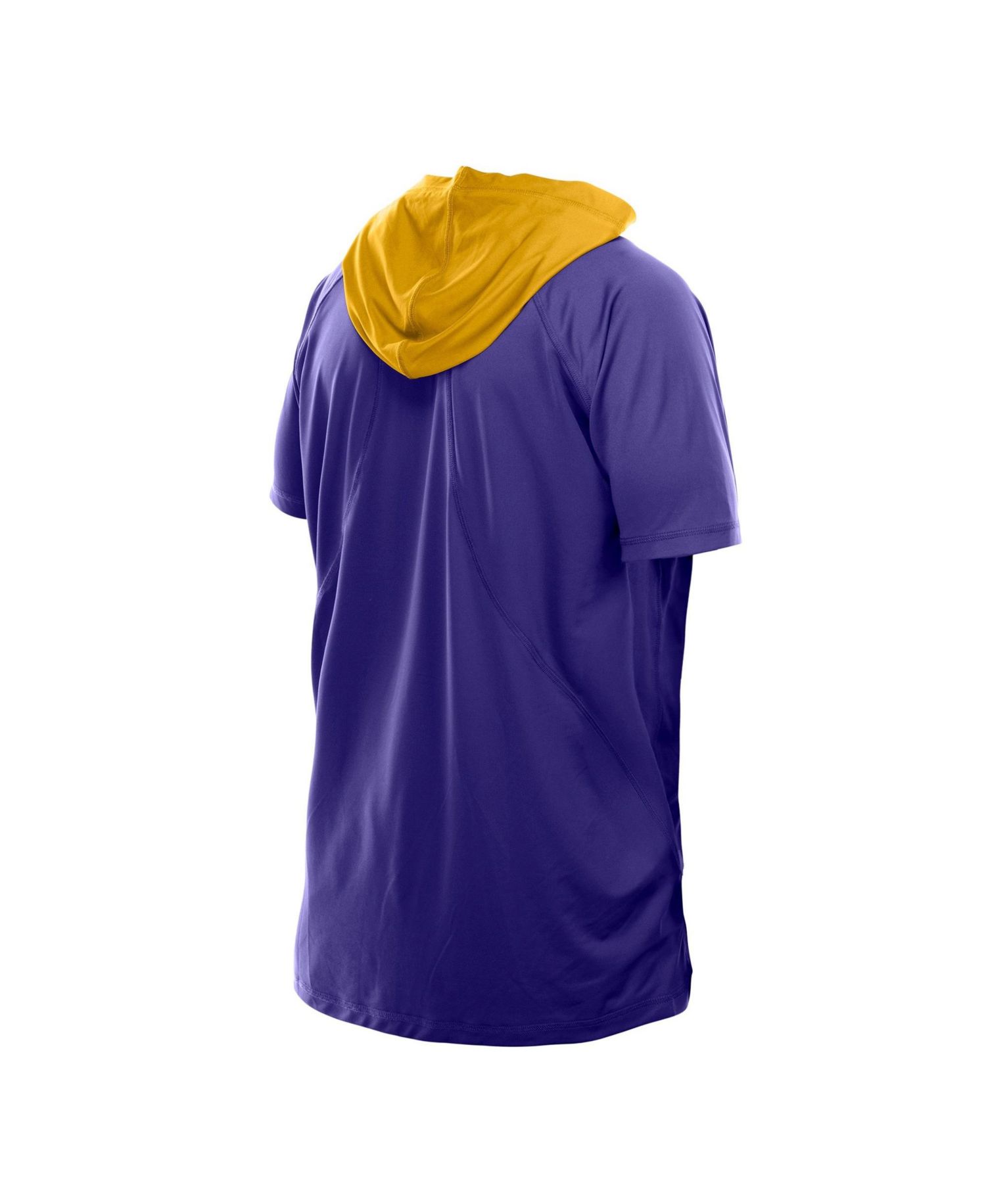 Men's Purple Minnesota Vikings Combine Authentic Hooded Raglan Short-Sleeve T-Shirt