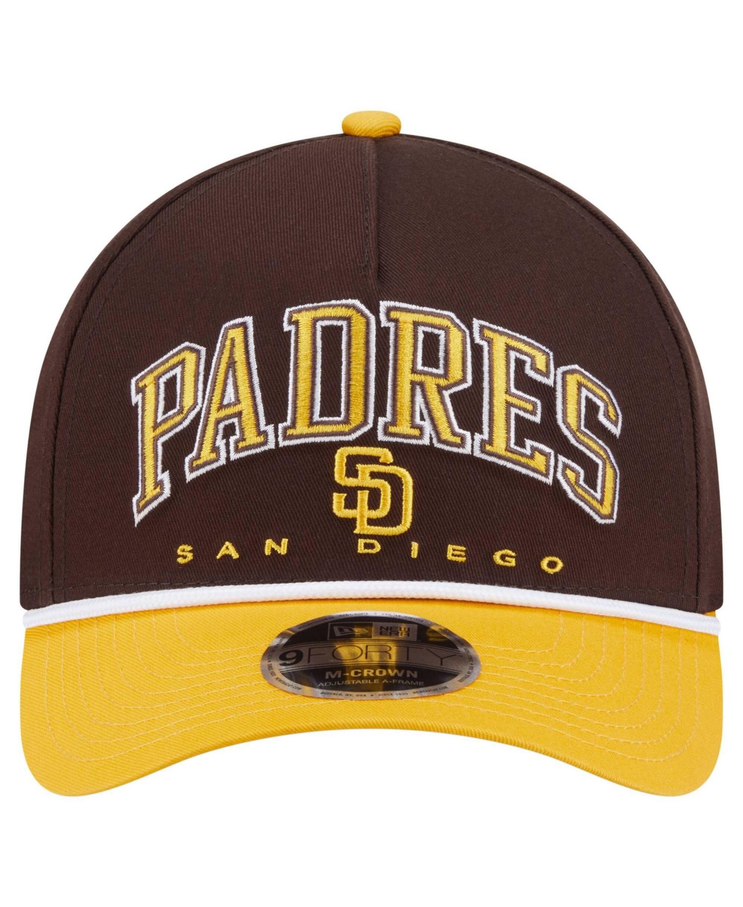 Men's Brown/Gold San Diego Padres Arch 9FORTY A-Frame M-Crown Adjustable Hat