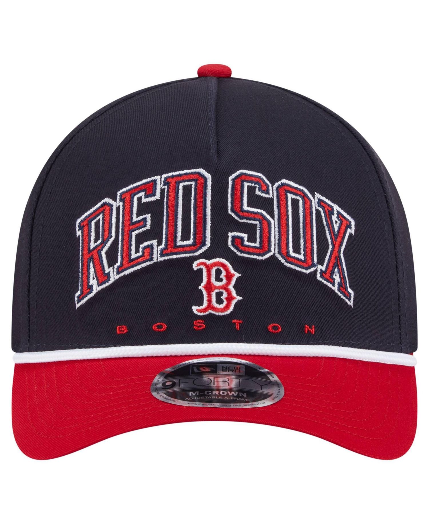 Men's Navy/Red Boston Red Sox Arch 9FORTY A-Frame M-Crown Adjustable Hat