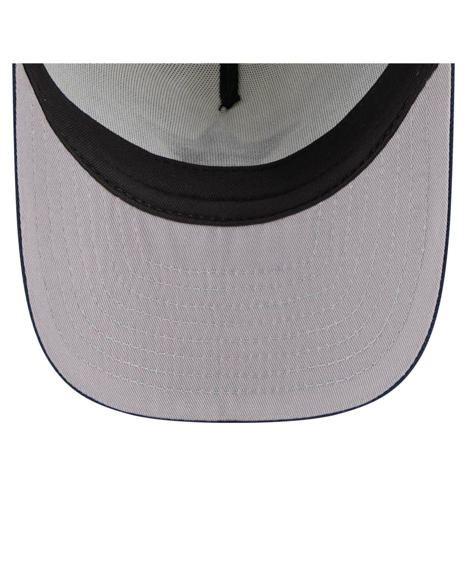 Big Boys and Girls Cream/Navy Dallas Cowboys Banner A-Frame 9FIFTY Trucker Snapback Hat