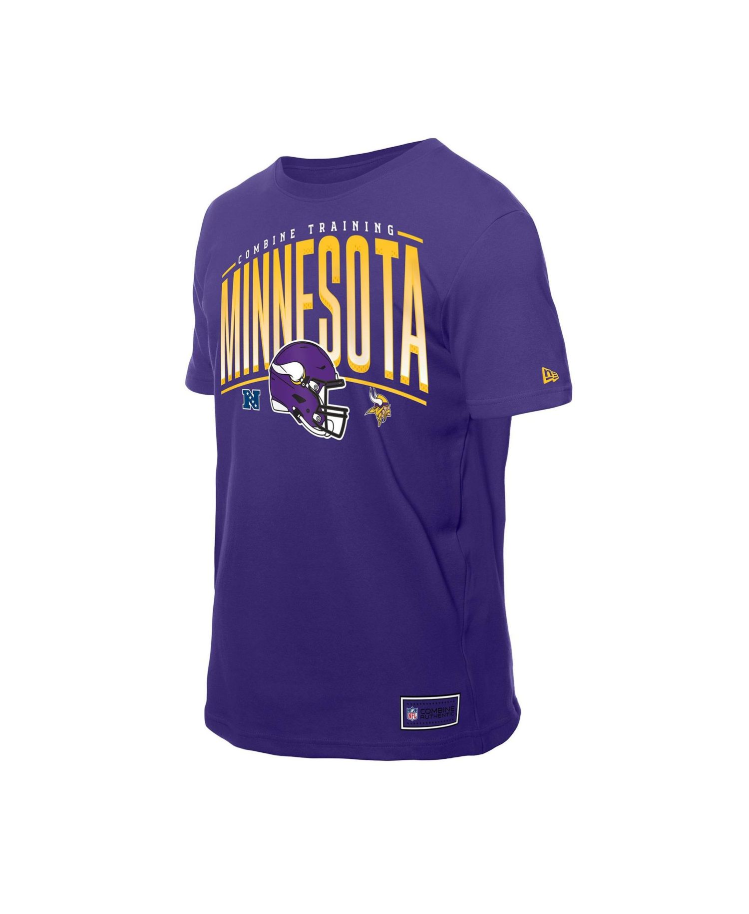 Men's Purple Minnesota Vikings Combine Authentic Training Throwback T-Shirt